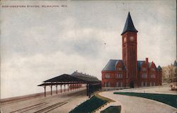 Northwestern Station Postcard