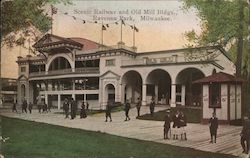 Scenic Railway and Old Mill Bldgs., Ravenna Park Milwaukee, WI Postcard Postcard Postcard