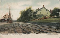 P & R Ry. Station Postcard