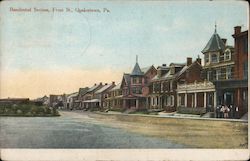 Residential Section, Front St. Postcard