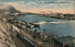 Lock No.1, Monongahela River Pittsburgh, PA Postcard Postcard Postcard