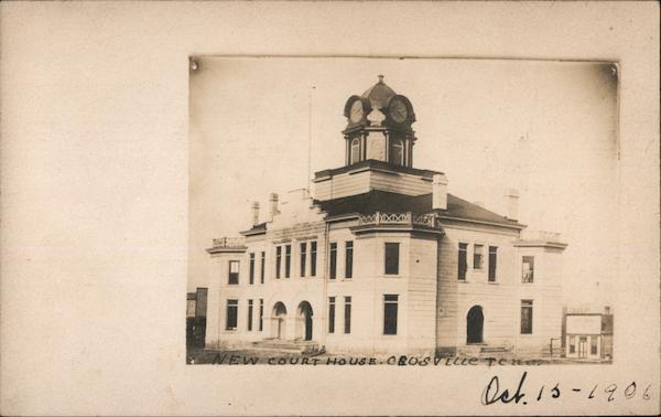 New Cumberland County Courthouse Crossville Tn Postcard 4302