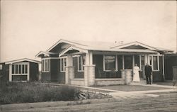 Couple & Home at 425 Obispo Ave Long Beach, CA Postcard Postcard Postcard