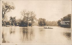 Row Boating on Perkiomen Creek Postcard