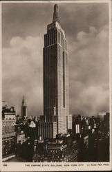 Empire State Building New York City, NY Postcard Postcard Postcard