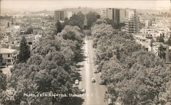 Peseo De La Reforma Aerial View Postcard