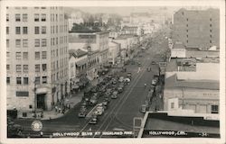 Hollywood Blvd at Highland Ave California Postcard Postcard Postcard