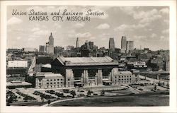 Union Station and Business Section Kansas City, MO Postcard Postcard Postcard