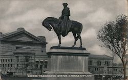 George Washington Statue Kansas City, MO Postcard Postcard Postcard