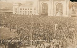 Part of Crowd, Union Station - Liberty Memorial Dedication Kansas City, MO Postcard Postcard Postcard