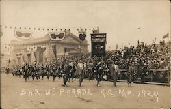 Shrine Parade 1924 Postcard