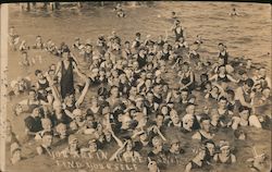 Group of Swimmers Palacios, TX Postcard Postcard Postcard