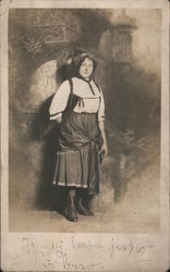 Studio Photo of Woman in Chicago Barbara Rozhon? Postcard