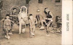 American Indian Hoop Dance Native Americana Postcard Postcard Postcard