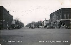 Looking East Rock Valley, IA Postcard Postcard Postcard