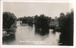 Rock River Looking East Rock Valley, IA Postcard Postcard Postcard