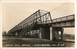 52nd Avenue Bridge Hawthorne, IL Postcard Postcard Postcard