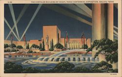 The Chrysler Building by Night Texas Centennial Exposition Dallas, TX Postcard Postcard Postcard