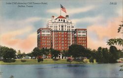 Lake Cliff Showing Cliff Towers Hotel Postcard