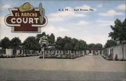 El Racho Court Postcard