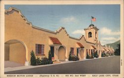 Mission Motor Lodge Salt Lake City, UT Postcard Postcard Postcard