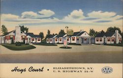 Hays Court on U.S. Highway 31-W Elizabethtown, KY Postcard Postcard Postcard