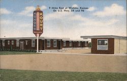 Konoko Kourt on U.S. Hwy 54 and 96 Wichita, KS Postcard Postcard Postcard