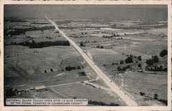 National Guard Trucks Speed Over PA Turnpike Pennsylvania Postcard Postcard Postcard