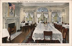 The White Room, Kathryn Lawrence's Dining Room Buffalo, NY Postcard Postcard Postcard