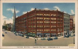 Yates Hotel, Opposite City Hall Postcard