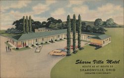 Sharon Villa Motel Postcard