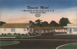 Fireside Motel Cincinnati, OH Postcard Postcard Postcard