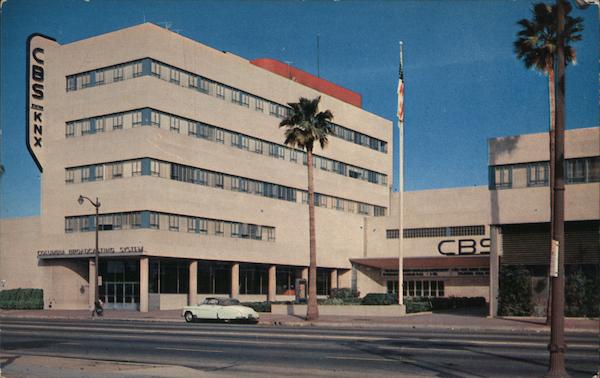 Columbia Broadcasting System (CBS) Hollywood, CA Postcard