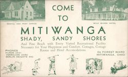 Come To Mitiwanga Postcard