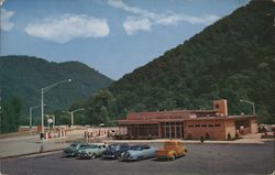 West Virginia Turnpike Glass House Snack Bar Postcard