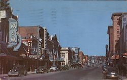 Scene Looking North on Main Street Butte, MT Postcard Postcard Postcard