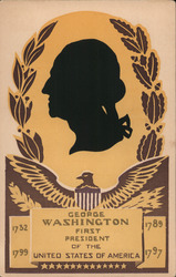 George Washington Serigraph Postcard