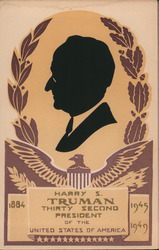 Harry Truman Serigraph Postcard