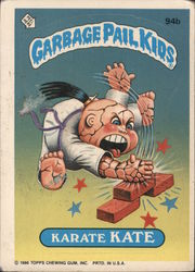 Garbage Pail Kids Karate Kate Comic, Funny Trading Card Trading Card Trading Card