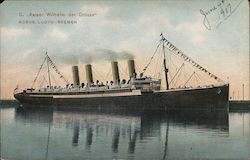 "Kaiser Wilhelm der Grosse" Nordd, Lloyd-Bremen Boats, Ships Postcard Postcard Postcard