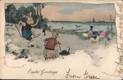 Easter Greetings Postcard