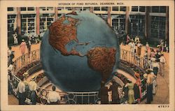 Interior of Ford Rotunda Postcard