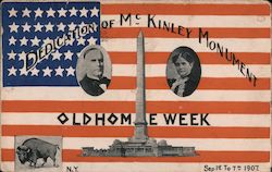 Dedication of McKinley Monument, Old Home Week Postcard