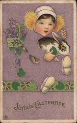 Joyous Eastertide Fade Away Postcard