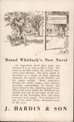 Brand Whitlock's New Novel "As Real as Life is Real" Postcard