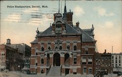 Police Headquarters Detroit, MI Postcard Postcard Postcard