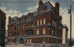 Detroit College of Medicine Michigan Postcard Postcard Postcard