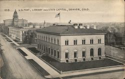 U.S.MINT, LIBRARY AND STATE CAPITOL Postcard