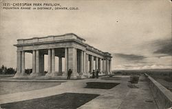 Cheesman Park Pavilion, Mountain Range in Distance Denver, CO Postcard Postcard Postcard