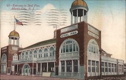 Entrance to Steel Pier Atlantic City, NJ Postcard Postcard Postcard